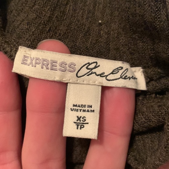 Express XSmall mock neck open back top - Picture 3 of 5